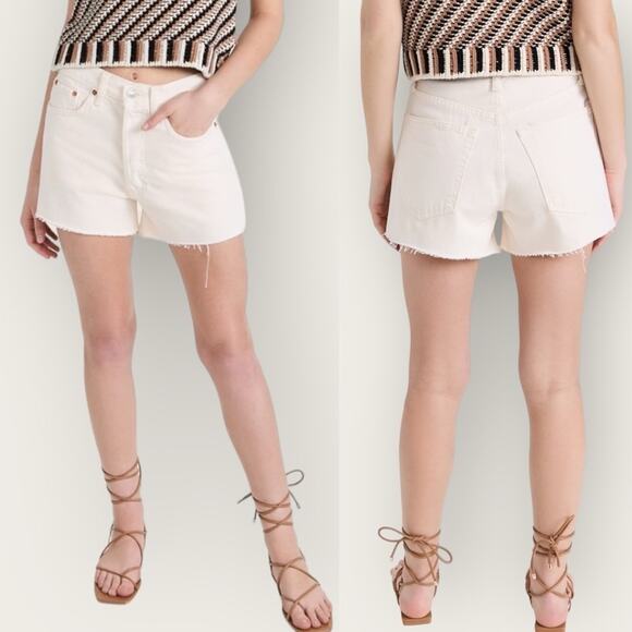 NWTRE/DONE90s Low Slung ShortsVintage WhiteSize 29